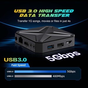 Decodificador de TV ATV con Interfaz de Usuario de Sistema Dual HD 8K Personalizado OEM, Quad Core, 2GB, 16GB, Wifi6 5G, BT5.4, <span class=keywords><strong>Smart</strong></span> OTT - Product Image 5