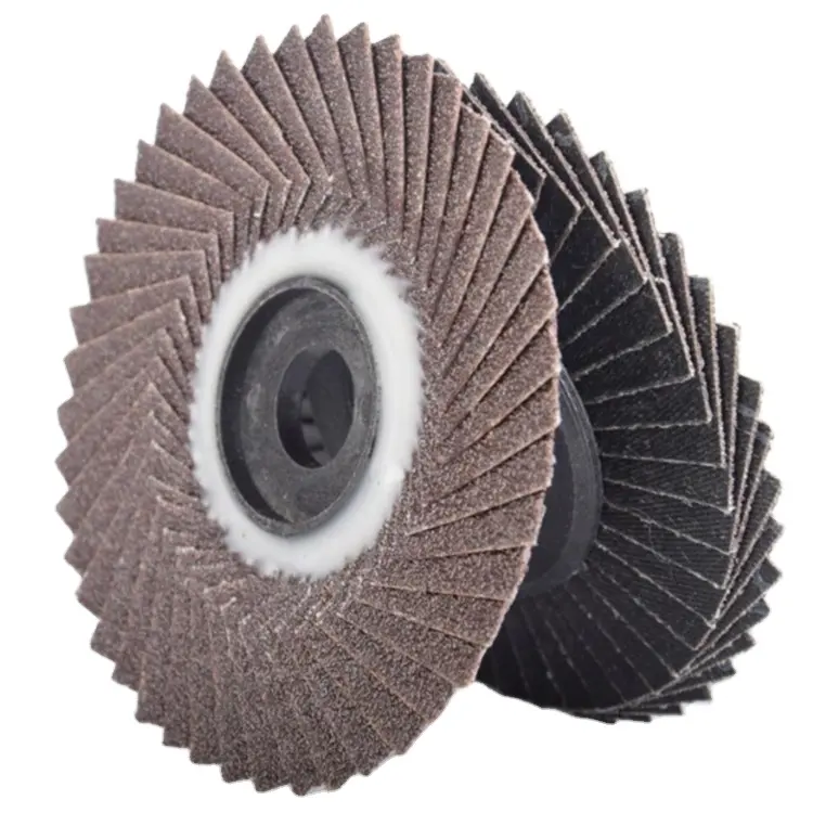 4 "~ 7" 40/60/80/120 Grit Flower Flap Disc Aluminium Oksida Fleksibel Abrasive Flap Disc Polish Flap Wheels untuk Logam Stainless