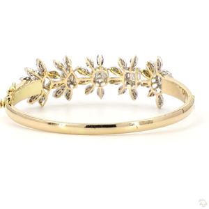 Pulsera Clásica de Oro con Diamantes para Mujer, Elegante, Brillante, Ligera, Cómoda, Joyería Fina de Moda para Fiestas y Uso Diario - Product Image 2