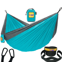 Ultra-Portabler Abnehmbarer Nylon-Camping-Hängematte, Wetterfest mit Robusten Baumgurten für den Außenbereich