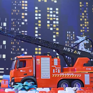 <span class=keywords><strong>Camion</strong></span> de pompiers télécommandé 11CH avec lance d'incendie et pulvérisation d'eau, prêt à l'emploi, portée de 10 m, jouet de lutte contre l'incendie, cadeau - Product Image 2
