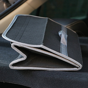 Caja de almacenamiento de fieltro para coche, organizador plegable para maletero con asa para uso en vehículos - Product Image 2
