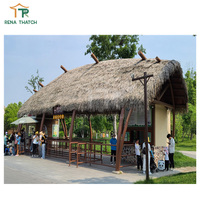 Toit de chaume synthétique artificiel tiki bar parapluie toit de chaume artificielle pour restaurant de plage zoo resort