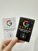 Plaque NFC intelligente personnalisée en PVC acrylique pour carte de tarification, idéale pour restaurants, hôtels et commerces