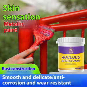 Pintura metálica antioxidante anticorrosión a base de agua, pintura de barandilla de cepillado automático para el hogar, revestimiento negro sin pulido - Product Image 2