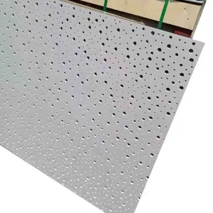 Placa de gesso perfurada para isolamento acústico de drywall para decoração de interiores da Índia, preço barato
