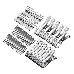 Stainless Steel Clothes Drying Clips Rectangle Shape Durable Windproof For Home Use Minimalist Design - Product Image 1