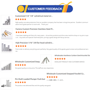 Goupilles cylindriques moletées et arbres cannelés en acier inoxydable 304 316 de haute précision, sur mesure - Product Image 5