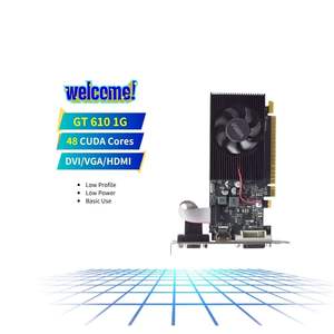 PANDL nuevo 1GB DDR3 GT610 GPU con 48 núcleos <span class=keywords><strong>CUDA</strong></span> tarjeta gráfica para juegos VGA de 128 bits con ventilador enfriador para aplicaciones de escritorio - Product Image 1