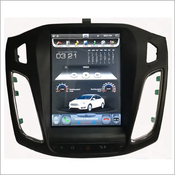 Autoradio 10.4 ", android, écran type Tesla, gps, pour Ford Focus
