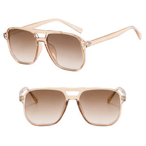 DL GLASSES Classic Cheap Vintage Hombres Aviación Gafas de sol Marco de plástico Oversized Double Bridge Pilot Gafas de sol 2024 Gafas de sol - Product Image 4