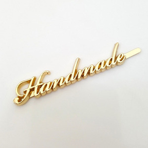 Chất Lượng Cao Handmade Kim Loại May Biển Nơi Nhãn Tùy Chỉnh Thư Cao Cấp Quần Áo Nhãn Hiệu Thẻ Kim Loại Dấu Hiệu Thẻ - Product Image 5