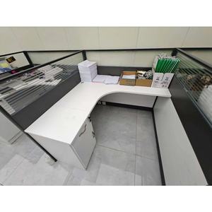 Estaciones de Trabajo Ergonómicas para Pantalla al por Mayor, Estaciones de Trabajo de Oficina en Forma de L de Alta Calidad para Personal, Escritorios de Computadora con Divisiones - Product Image 6