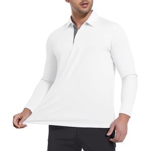 Camisa Polo Personalizada de Manga Larga para Hombre, Secado Rápido, Absorbe la Humedad, Camisa de Golf Sólida para Hombre - Product Image 4