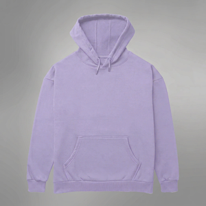 เสื้อฮู้ดผู้ชายสีลาเวนเดอร์ ทรงปกติ ผ้าฝ้ายฟลีซ สวมใส่สบาย มีกระเป๋า เหมาะสำหรับฤดูหนาว รับผลิตแบบ OEM - Product Image 1