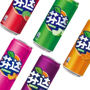 ホット販売卸売エキゾチックスナックエキゾチック飲料ファンタア炭酸飲料330mlソフト缶詰飲料さまざまなフレーバーフルーティー