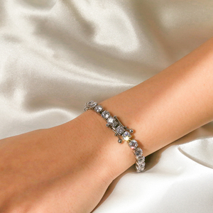 Bracciale Tennis con Catena in Zircone 5A da 5mm con Chiusura di Sicurezza, Gioielli in Acciaio Inossidabile per Uomo e Donna, Regalo all'Ingrosso - Product Image 2