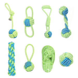 Çevre dostu küçük peluş köpek çiğnemek Bite oyuncak pamuk halat Bite dayanıklı römorkör halat günlük kullanım ve Molar diş temizleme için - Product Image 2