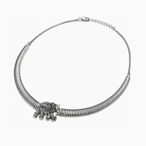 925 Sterling Silver Lightweight Designer Necklace Handmade Contemporary Silver Jewelry - Product Image 2