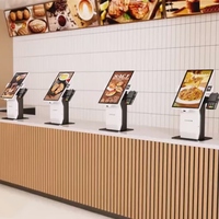 Quiosco de servicio de pago automático de 23,8 pulgadas restaurante automático tienda de hotel quiosco de pedidos Android todo en una máquina de pago