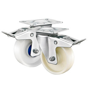 3.5 ''4'' 6 ''<span class=keywords><strong>8</strong></span>'' tipo Europeu PA/PP/PU/Elastic Rodízios De Borracha Giratória industrial roda rodízio roda carrinho Rodas - Product Image 5