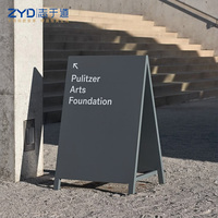 Support d'affichage pliable en A ZYD pour extérieur, résistant aux intempéries IP65, en aluminium et acier inoxydable, luminosité personnalisable