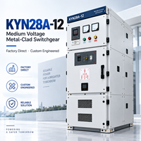 Tableau de commande électrique KYN28A-12 MV avec disjoncteur extractible pour la distribution d'énergie industrielle