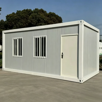Maison conteneur modulaire à assemblage rapide, cabine en panneaux sandwich métalliques, conteneur démontable en kit plat