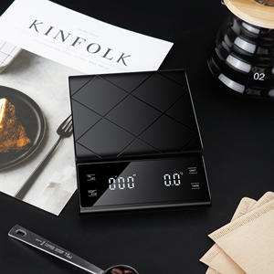 에스프레소 저울 3kg 0.1g 고정밀 ABS 플라스틱 표면 주방 저울 <span class=keywords><strong>5000</strong></span> 그램 타이머 부어 커피 저울 - Product Image 4