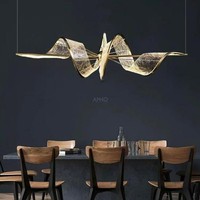 Lustre moderne en acrylique rotatif pour villa, escalier, nouvelle conception ANNO 2026