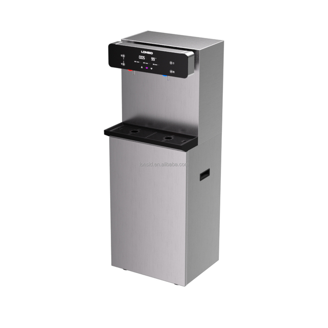 304 Stainless Steel Commercial Healthy Reverse Osmosis Cold Hot Water Purifier Dispenser UV High Capacity IoT HD Screen School