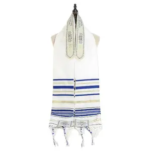 2023 Новый прямой производитель для 8 видов цветов большой полиэфирный молитвенный платок talit de Jewish Tallit Israel