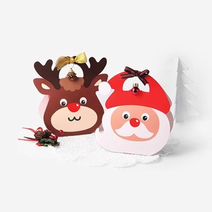 Creative Santa Claus and Reindeer Handheld Paper <b>Box</b> Packaging Suitable for <b>Christmas</b> Eve and <b>Christmas</b> Day Use - Product Image 1