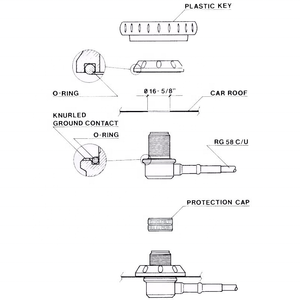 Soporte de Antena para Radio Móvil SO239, Cable RG58 con Conector PL259 - Product Image 5