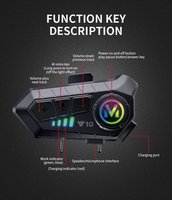 Casque de moto intelligent LDQ LDQ233 avec écouteurs sans fil IPX6, coque ABS, certifié CE