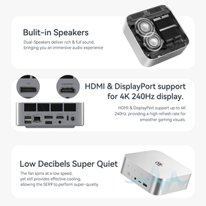 Beelink ser9 Mini PC AMD Ryzen ai 9 hx370 ai PC 32G lpddr5x 7500MHz kép M.2 PCIe 4.0 1TB máy tính mini máy tính để bàn PC - Product Image 5