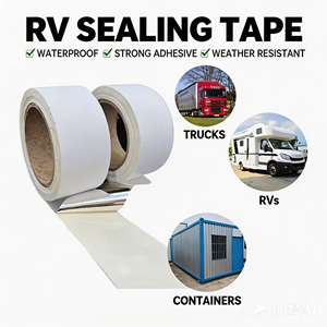 Ruban d'étanchéité en caoutchouc butyle auto-adhésif résistant aux UV pour la réparation de camping-cars, des fuites de toit, des fenêtres et des auvents - Product Image 3