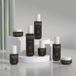 Flacon pompe en <span class=keywords><strong>verre</strong></span> givré bleu bébé mignon pour les soins de la peau, les masques faciaux et les perruques, ensembles de flacons en <span class=keywords><strong>verre</strong></span> cosmétique - Product Image 3