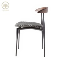 Offre spéciale Chaise de salle à manger en cuir de luxe moderne Chaises en bois pour table à manger Ensemble 6 places