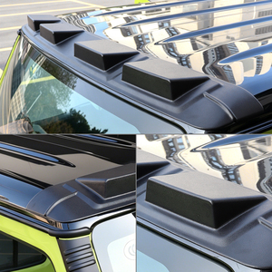 Deflector de Viento para <span class=keywords><strong>Techo</strong></span> Jimny JB64 JB74 2018-2025, Visera Protectora para Parabrisas Delantero, Negro Mate, Adhesivo 3M para Accesorios Suzuki - Product Image 4