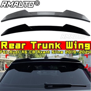 For Audi A6 C8 Avant <b>Sline</b> 2019-2024 Exterior Accessories Car Rear Spoiler Wing Trunk Spoiler Trunk Wing Roof Spoiler Body Kit - Product Image 2