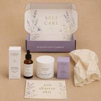 Boîte d'expédition cadeau violet lavande avec logo personnalisé, impression florale dorée, emballage pour marque, vente au détail, vente en gros, fournisseur d'usine