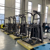 Estación Profesional de Dominadas Asistidas con Pesas, Máquina de Dominadas con Contrapeso, Equipo Comercial de Entrenamiento de Fuerza
