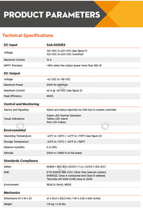 Módulo Solar de Alta Eficiencia para Telecomunicaciones Vertiv S48-2000e3 48V 2000W Entrada 140-400VDC - Product Image 5