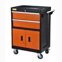 Offre Spéciale deux tiroirs avec une armoire amovible support de chariot à outils d'entretien de voiture chariot à outils d'atelier d'usine personnalisé