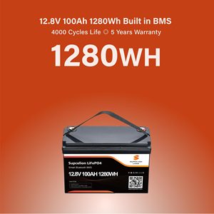 แบตเตอรี่ลิเธียมไอรอนฟอสเฟต 12V 100Ah |   แบตเตอรี่แบบ Deep Cycle สำหรับโซลาร์เซลล์, รถบ้าน, เรือ, รถกอล์ฟ, รถเข็นคนพิการ - Product Image 5