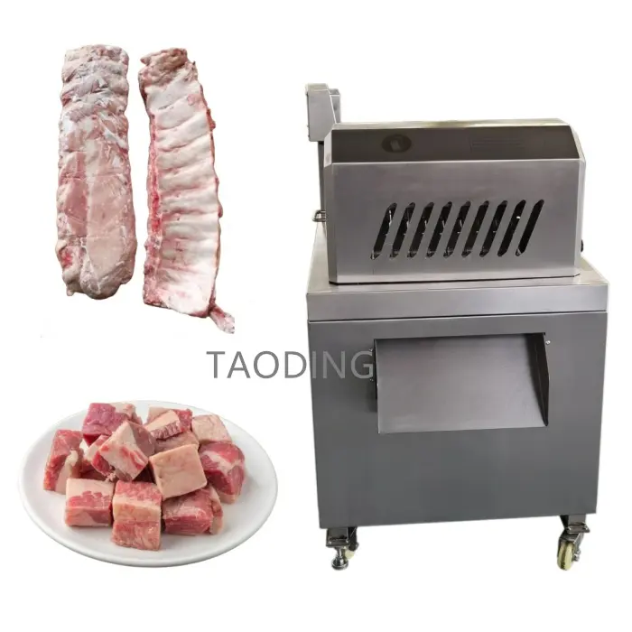 Perth fransa et küp kesme makinesi tavuk yüksek verimlilik dondurulmuş et kesme ve dicing mac kesim et küpleri içine