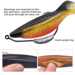 <span class=keywords><strong>ALPHA</strong></span> 15cm/37g Großschwänziger Maden-Softköder aus Edelstahl ohne Haken für Barsch-Angeln - Product Image 4