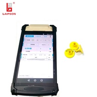 Tag telinga domba, 134.2/125Khz LF Tpu hdx-b bulat Rfid untuk pelacakan pertanian peternakan