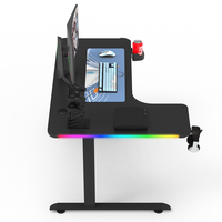 Escritorio para Juegos Beisijie con Muestra Gratuita, Escritorio para Juegos en Forma de L, Mesa para Juegos de Computadora con RGB
